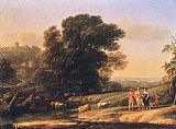 Landscape with Cephalus and Procris Reunited by Diana by Claude Lorrain